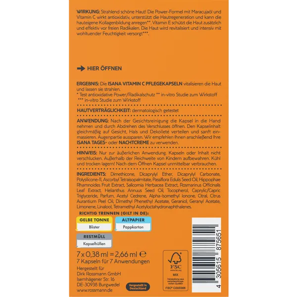 7 Capsules Vitamin C